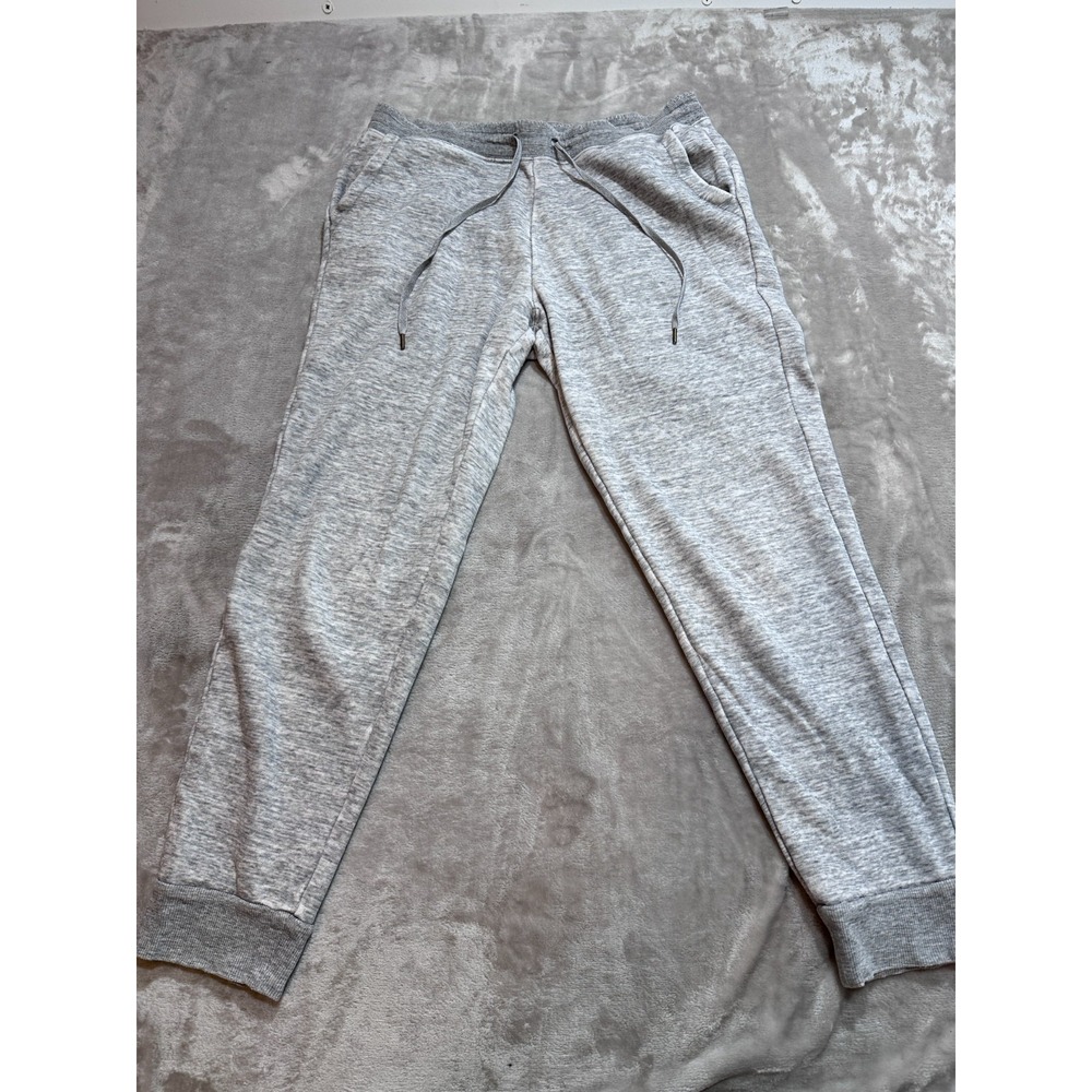Uniqlo Ultra Stretch Smooth Joggers Womens Large L Gray Heather Sweatpants Cozy